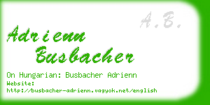 adrienn busbacher business card